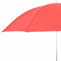 Parasol met klem 2 pcs Vuursteenrood &Oslash; 105 x 86 cm 5