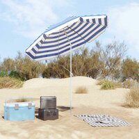 Strandparasol Blauw en Wit 206 x 206 x 212 cm 3