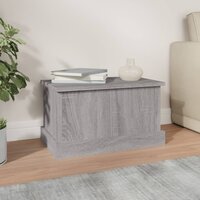 Opbergbox 50x30x28 cm bewerkt hout grijs sonoma eikenkleurig 3