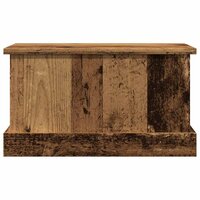 Opbergbox 30x50x28 cm bewerkt hout oud houtkleurig 4