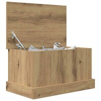Opbergbox 30x50x28 cm bewerkt hout artisanaal eikenkleurig 9