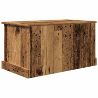 Opbergbox 70x40x38 cm bewerkt hout oud houtkleurig 6