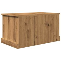 Opbergbox 70x40x38 cm bewerkt hout artisanaal eikenkleurig 10