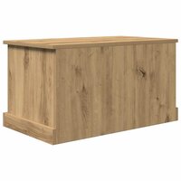 Opbergbox 70x40x38 cm bewerkt hout artisanaal eikenkleurig 11