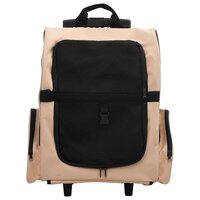 Huisdierentrolley inklapbaar beige 2