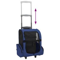 Huisdierentrolley inklapbaar blauw 5