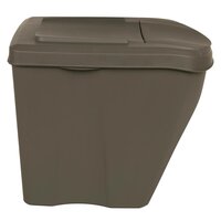 Vuilnisbakken 3 st stapelbaar 75 L polypropeen grijs 5