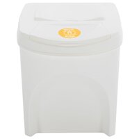 Vuilnisbakken 4 st stapelbaar 100 L polypropeen wit 5