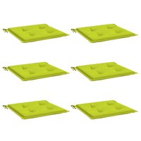 Tuinstoelkussens 6 st 50x50x4 cm oxford stof felgroen 3