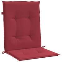 Tuinstoelkussens 2 st 100x50x3 cm oxford stof wijnrood 4