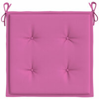 Tuinstoelkussens 6 st 50x50x4 cm stof roze 5