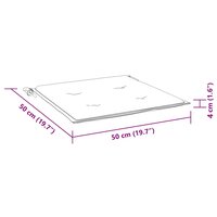 Tuinstoelkussens 6 st 50x50x4 cm stof roze 9