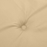 Stoelkussens 2 st hoge rug 120x50x4 cm stof gem&ecirc;leerd beige 8