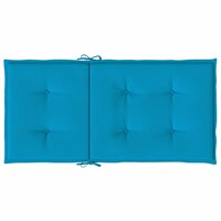 Tuinstoelkussens lage rug 4 st 100x50x3 cm oxford stof blauw 6