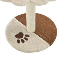 Kattenkrabpaal met sisal krabpaal 40 cm beige en bruin 5