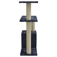 Kattenmeubel met sisal krabpalen 70 cm donkergrijs 4