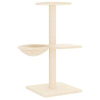 Kattenmeubel met sisal krabpalen 72 cm cr&egrave;mekleurig 5