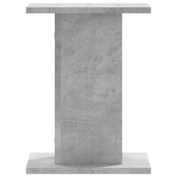 Plantenstandaards 2 st 30x30x40 cm bewerkt hout betongrijs 4