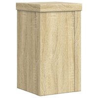 Plantenstandaards 2 st 10x10x18 cm bewerkt hout sonoma eiken 5