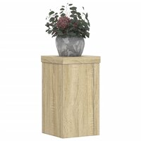 Plantenstandaards 2 st 10x10x18 cm bewerkt hout sonoma eiken 8