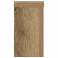 Plantenstandaards 2 st 10x10x18 cm hout artisanaal eiken 6
