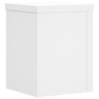 Plantenstandaards 2 st 15x15x20 cm bewerkt hout wit 3