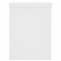 Plantenstandaards 2 st 15x15x20 cm bewerkt hout wit 4