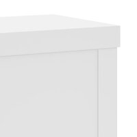 Plantenstandaards 2 st 15x15x20 cm bewerkt hout wit 7
