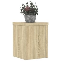 Plantenstandaards 2 st 15x15x20 cm bewerkt hout sonoma eiken 8