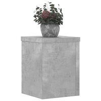 Plantenstandaards 2 st 15x15x20 cm bewerkt hout betongrijs 8