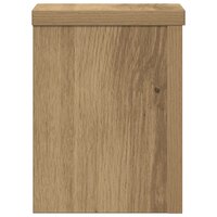 Plantenstandaards 2 st 15x15x20 cm hout artisanaal eiken 4