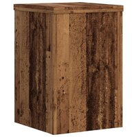 Plantenstandaards 2 st 20x20x30 cm bewerkt hout oud houtkleurig 5