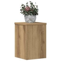 Plantenstandaards 2 st 20x20x30 cm hout artisanaal eiken 8
