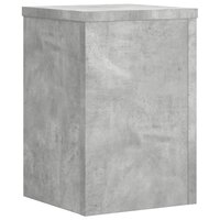 Plantenstandaards 2 st 25x25x35 cm bewerkt hout betongrijs 3