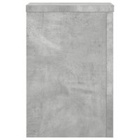 Plantenstandaards 2 st 25x25x35 cm bewerkt hout betongrijs 4