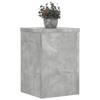 Plantenstandaards 2 st 25x25x35 cm bewerkt hout betongrijs 8