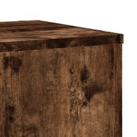 Plantenstandaards 2 st 30x30x50 cm bewerkt hout gerookt eiken 7