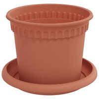 Plantenpotten 6 pcs Baksteenrood &Oslash; 12,5 x 10 cm Kunststof 5