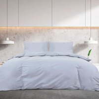 Dekbedovertrekset lichtgewicht 260x240 cm microvezel grijs 3