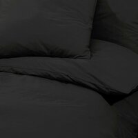 Dekbedovertrekset lichtgewicht 200x200 cm microvezel zwart 7