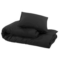 Dekbedovertrekset lichtgewicht 155x220 cm microvezel zwart 6