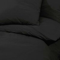 Dekbedovertrekset lichtgewicht 200x220 cm microvezel zwart 7