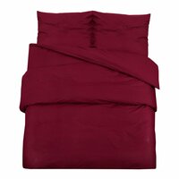 Dekbedovertrekset lichtgewicht 135x200 cm microvezel bordeaux 2