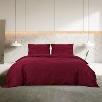 Dekbedovertrekset lichtgewicht 135x200 cm microvezel bordeaux 3