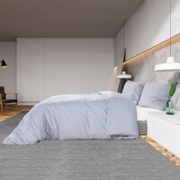 Dekbedovertrekset 200x200 cm katoen grijs 4