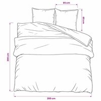 Dekbedovertrekset 200x200 cm katoen roze 6