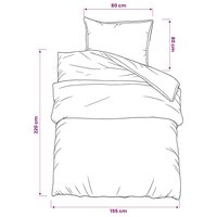 Dekbedovertrekset 155x220 cm katoen roze 6