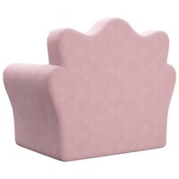 Kinderslaapbank zacht pluche roze 6
