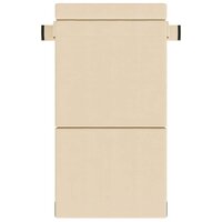 Vouwbare Sofa Bed Matras Cr&egrave;mekleurig 70 x 80 x 60 cm Stof 2