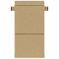 Vouwbare Sofa Bed Matras Groen Grijs 70 x 80 x 60 cm Stof 2